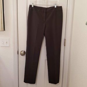 Ann Taylor Brown Cropped Tailored Ankle Pants